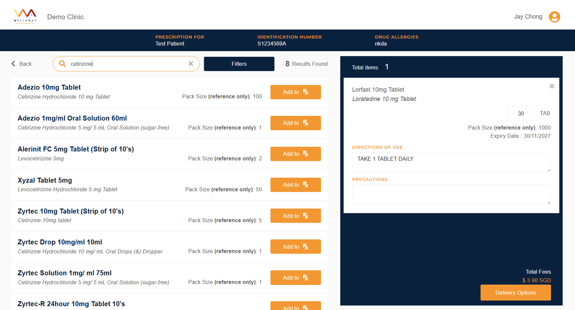 WellAway e-prescribing formulary search